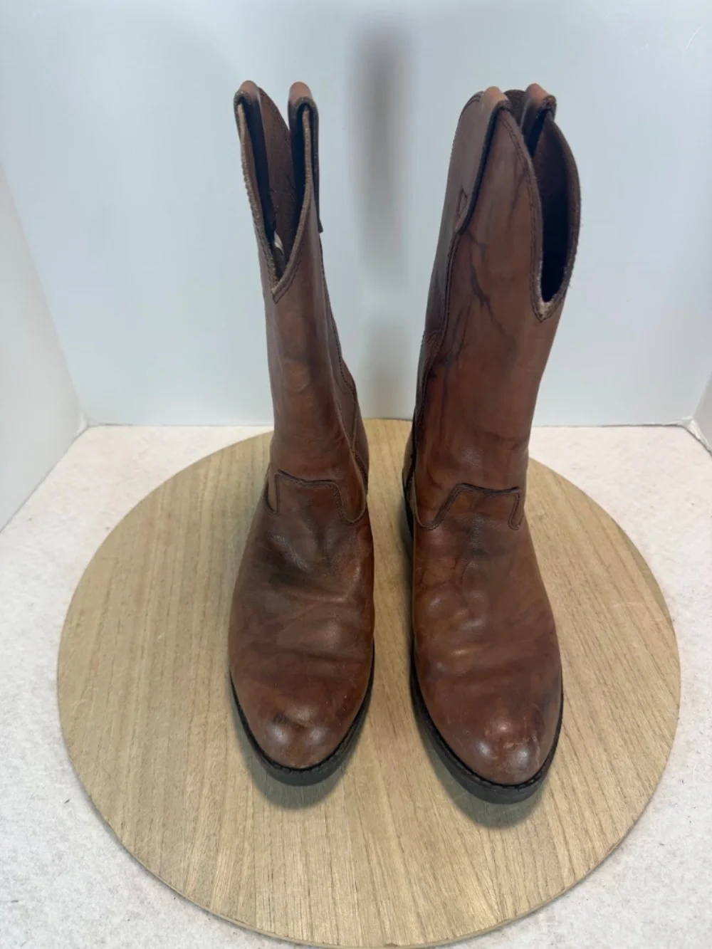 Georgia Boot G5755 Farm Ranch Comfort Core Leather Boots Men's 9.5M Brown